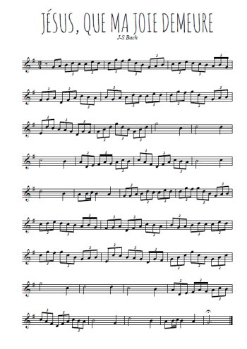 Jésus que ma joie demeure de J-S Bach